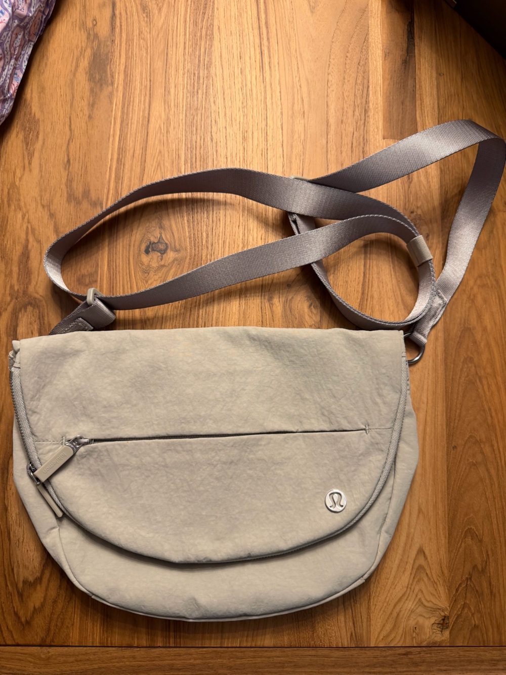 lululemon athletica festival bag Light tan cream Crossbody Shoulder Bag